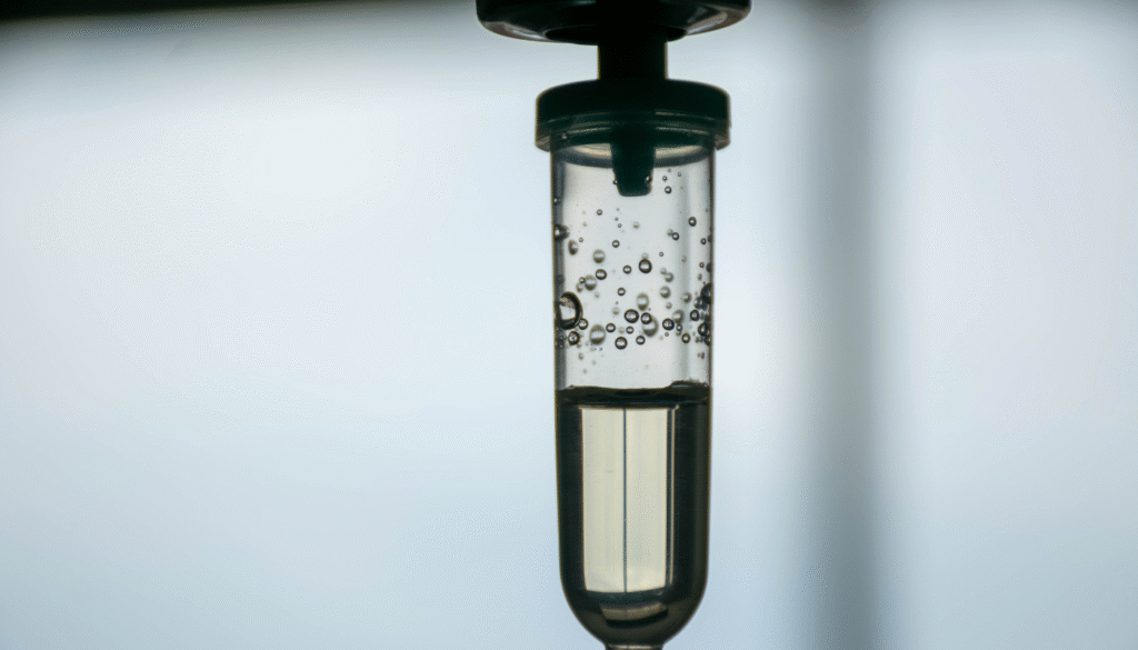 IV fluid back-drop for services page.